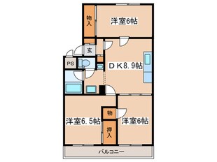 フォンテ－ヌ栢山の物件間取画像